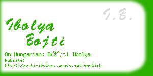 ibolya bojti business card